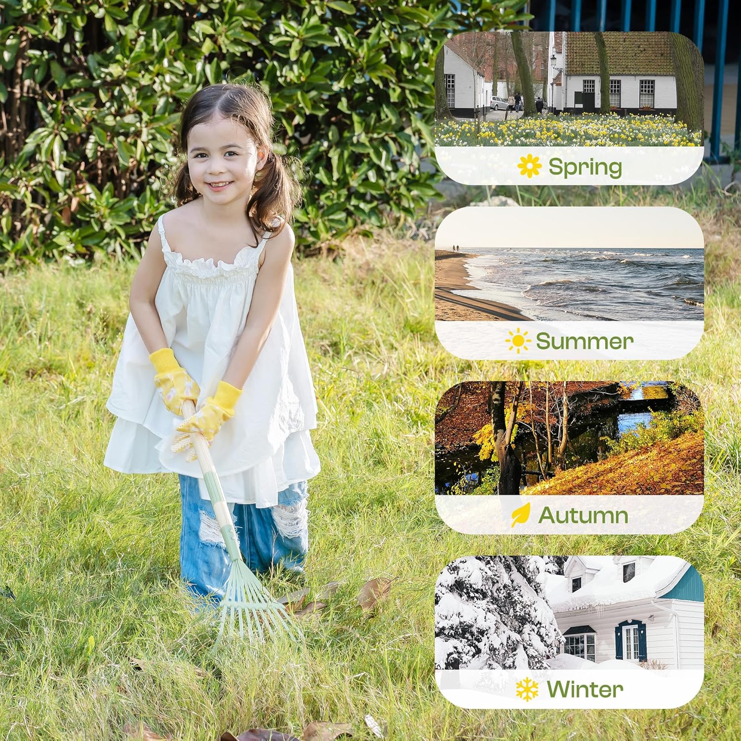 ROBUD Set da Giardinaggio per Bambini 6 Pezzi - immagine 7