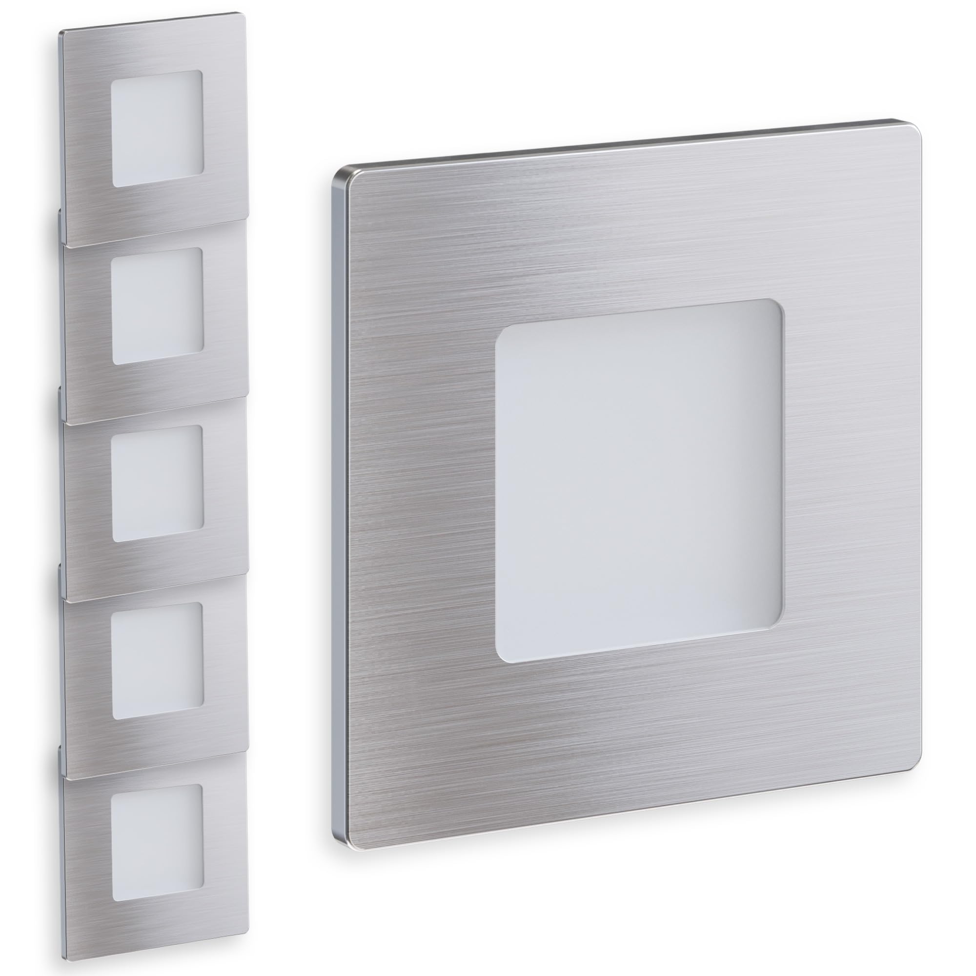 Scandinavian Home - 6 Faretti da Incasso a Parete 1W