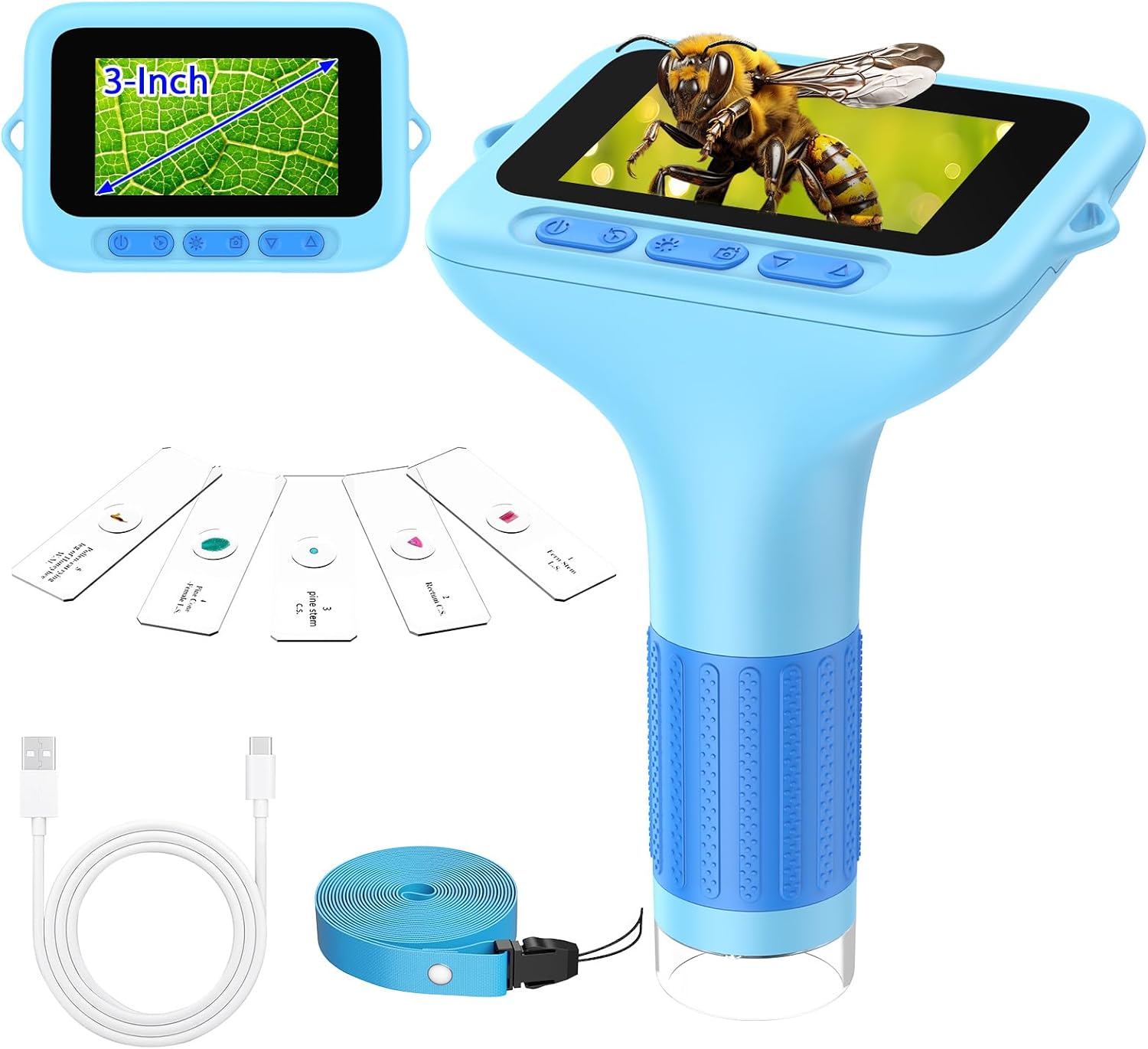 Microscopio Digitale Portatile per Bambini - Schermo HD - immagine 1