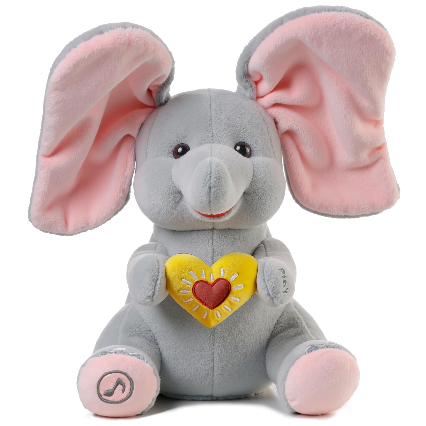 Elefante di Peluche Elettrico Animato Flappy Elefantino
