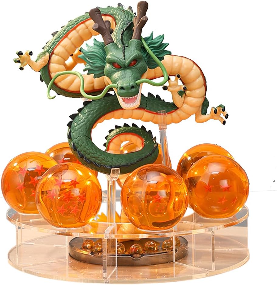 Resina Shenron Figura con 7 Sfere Decorazione - immagine 1