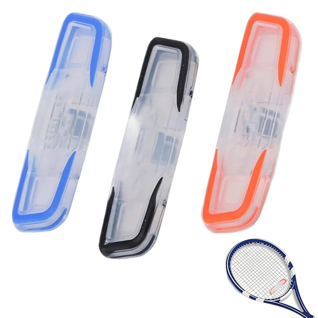 Racchetta Antivibranti, 3 Pezzi Ammortizzatore per Racchetta Tennis Smorzatore a Racchetta da Tennis Lungo Tennis Vibrazione Smorzatore in Silicone per Giocatore di Tennis grip racchetta padel