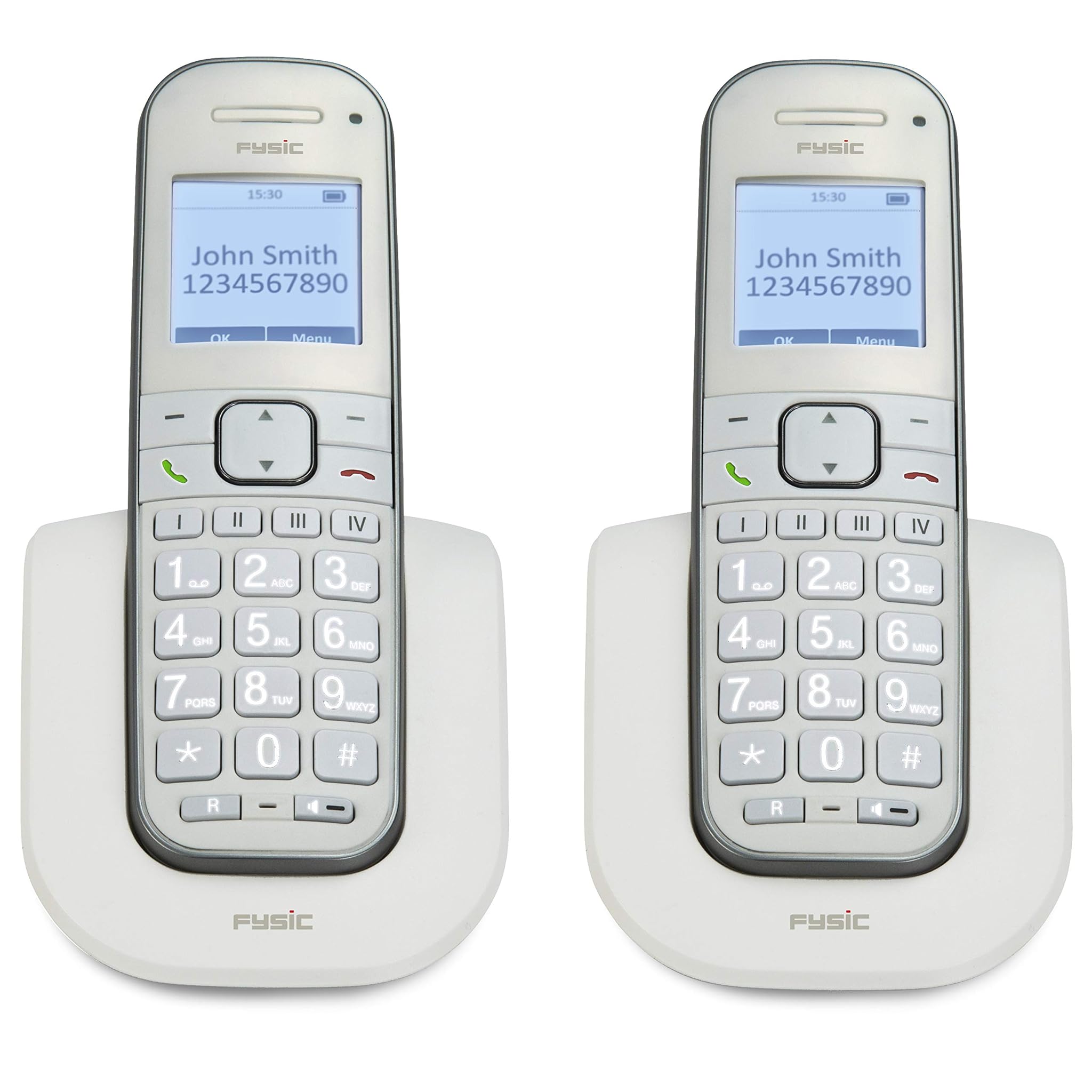 FX-9000 DUO Telefono DECT per Anziani, Bianco