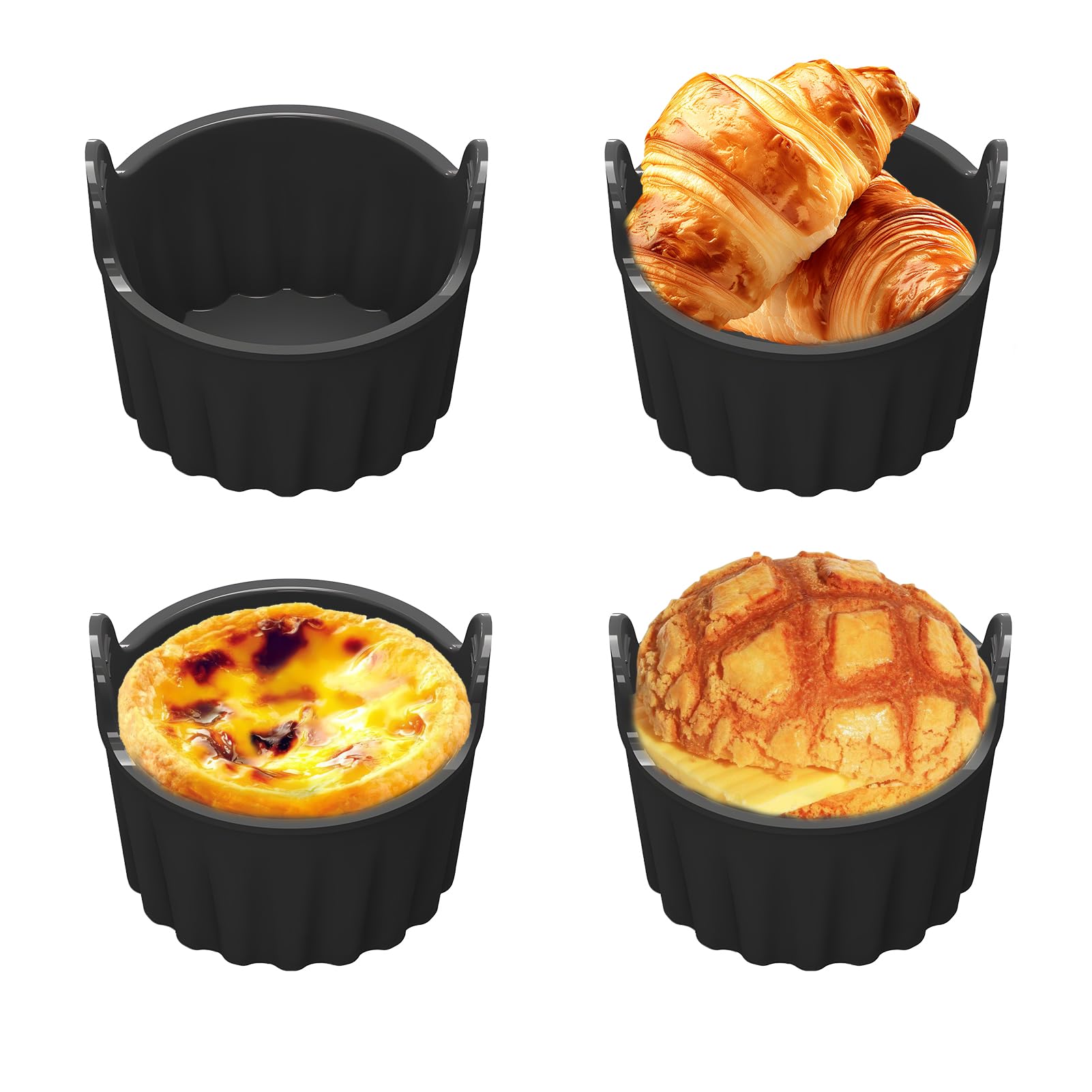 Pirottini in Silicone per Muffin Airfryer (4 pezzi)