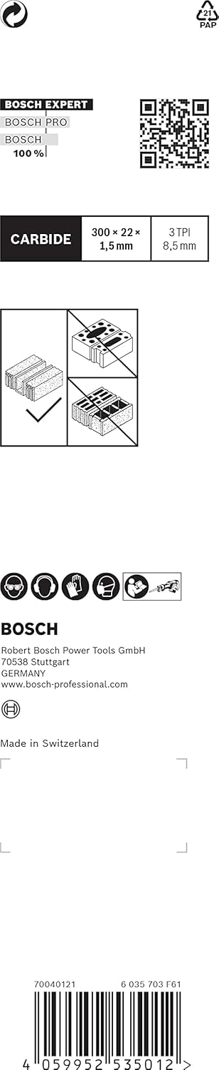 Bosch Professional 3x Lame Sega Universali Expert Aerated Concrete - immagine 4