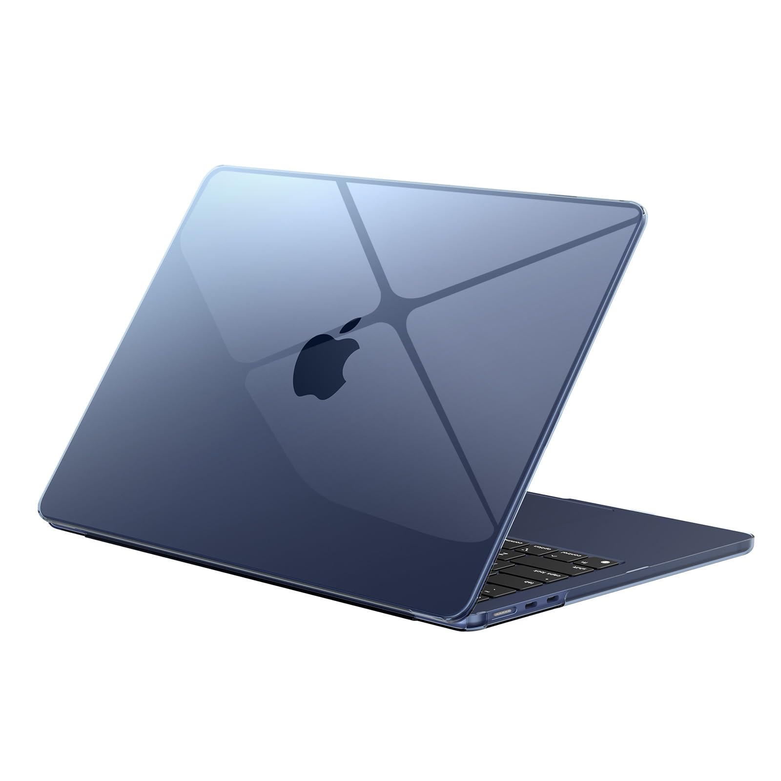 Eoocoo Cover Rigida per MacBook Air 13 M4 M3 M2 - Mezzanotte