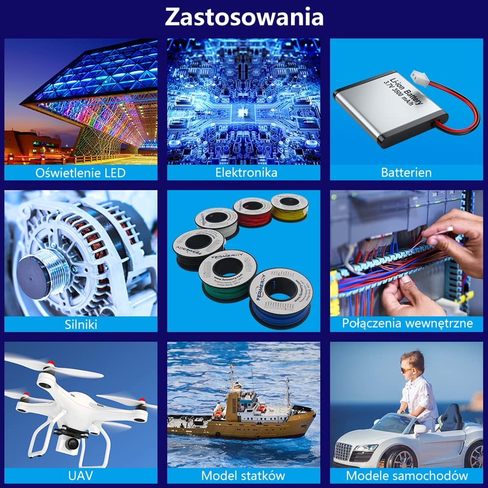 Fermerry Filo Rame Stagnato in Silicone 20 AWG, 50ft - immagine 5