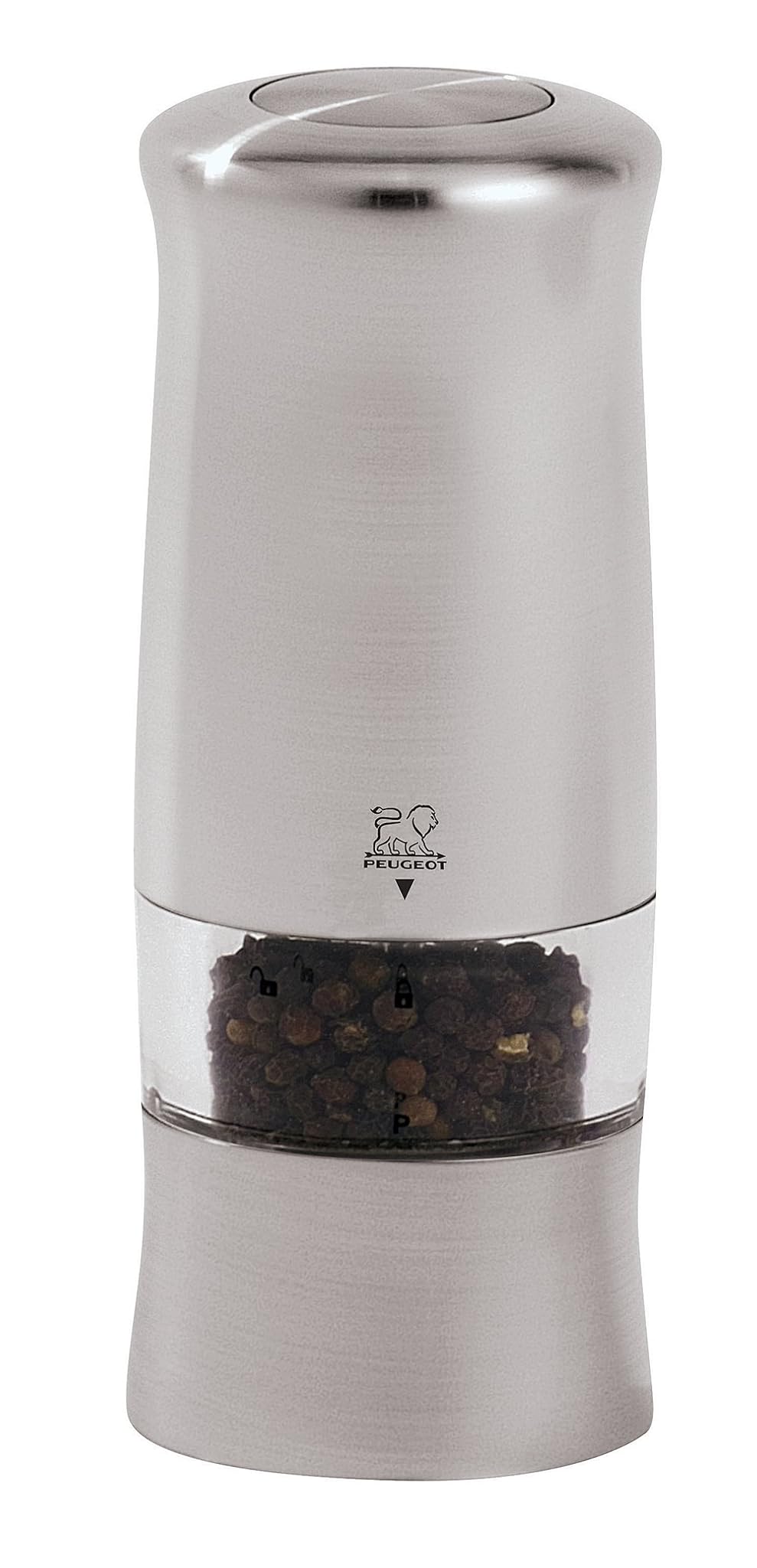 Peugeot Zeli Macinapepe Elettrico, ABS, Acciaio, 5.6x5.6x14 cm