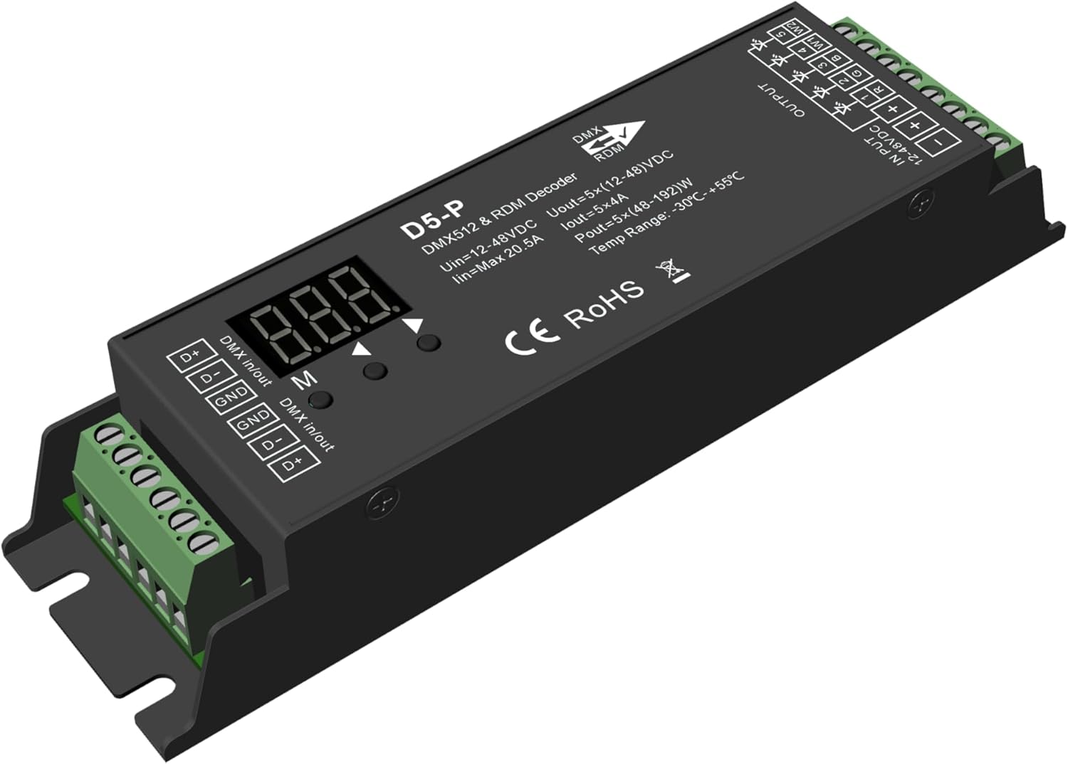 Dmx512 Decoder RDM Decoder LED Dimmer DMX DC 12-48V