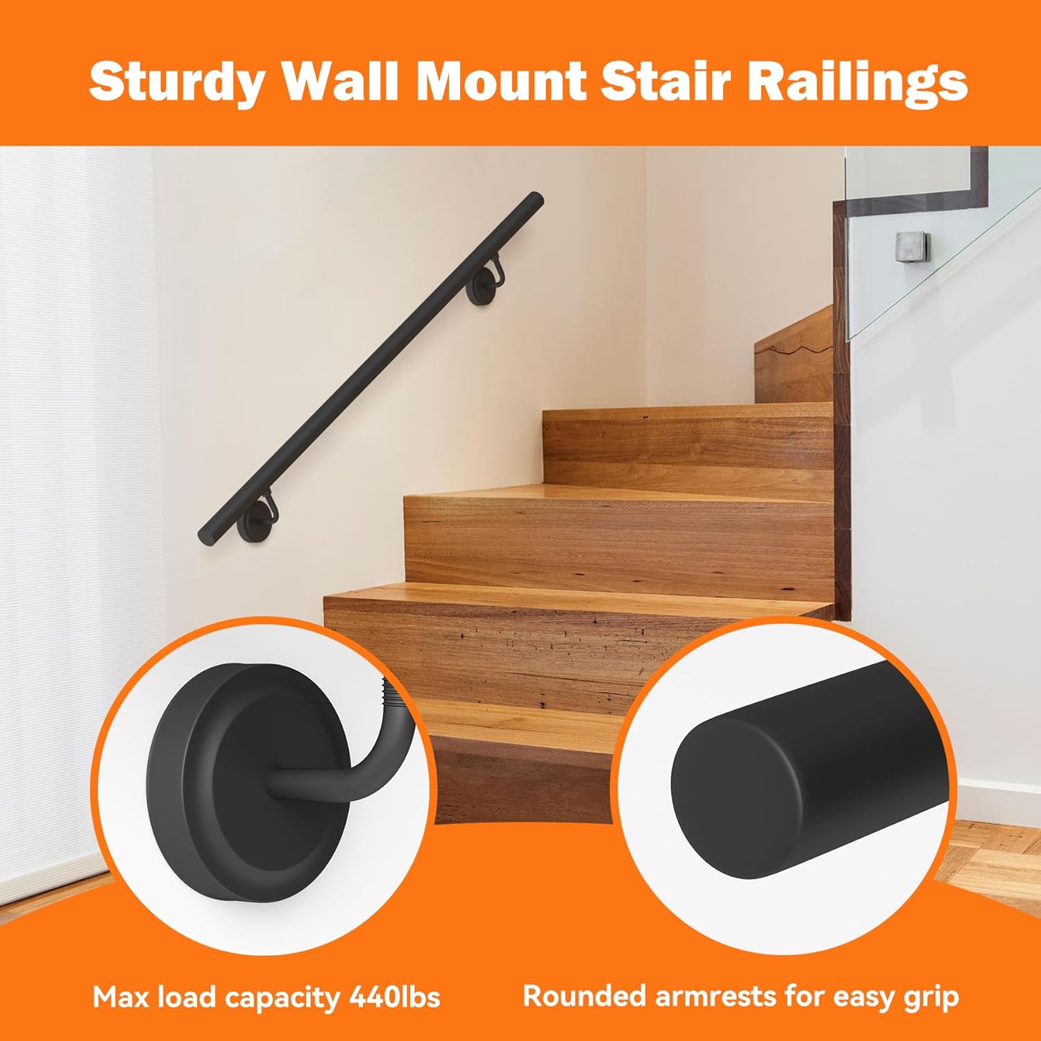 Corrimano Industriale in Metallo 210cm - immagine 3