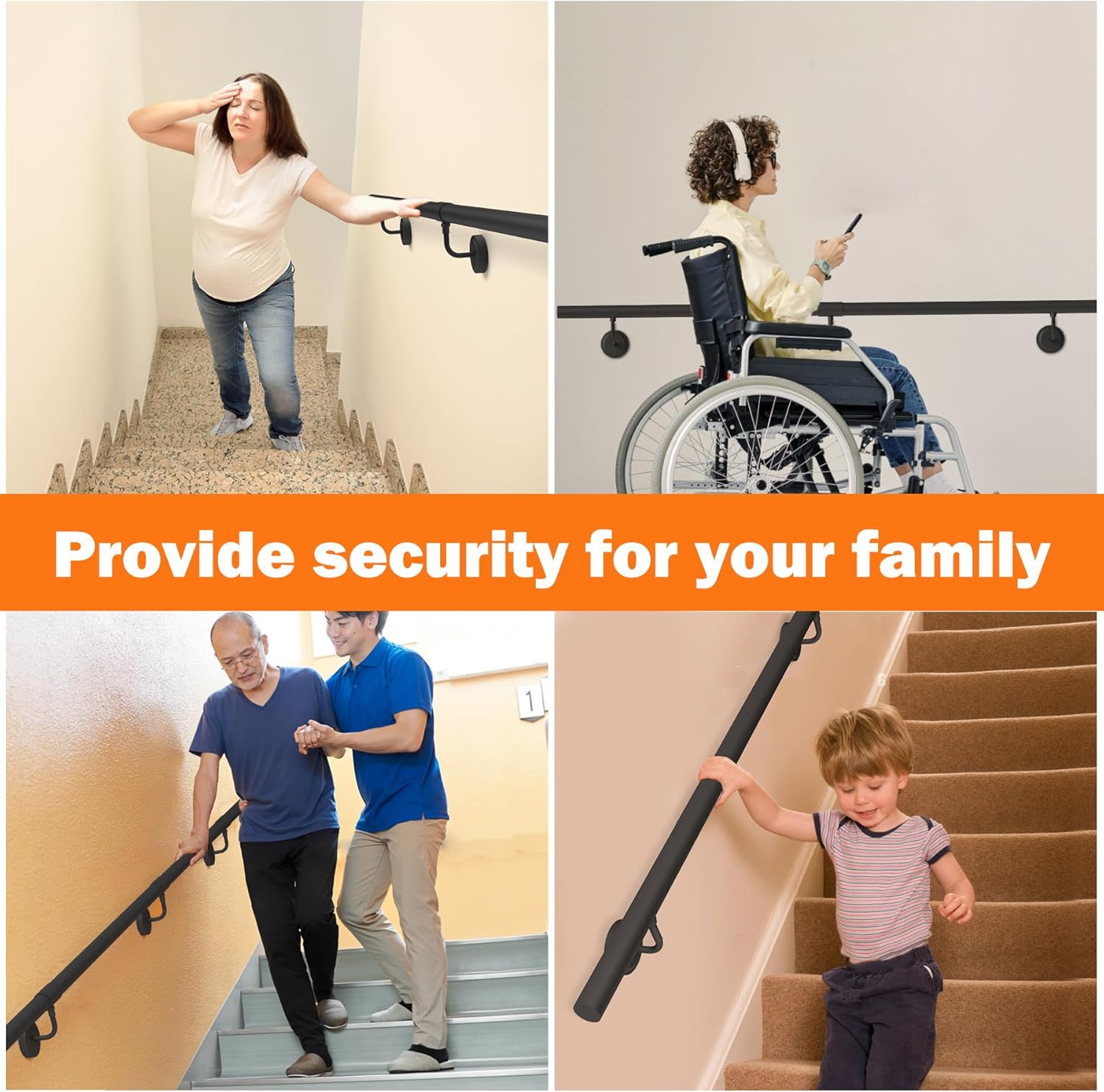 Corrimano Industriale in Metallo 210cm - immagine 7