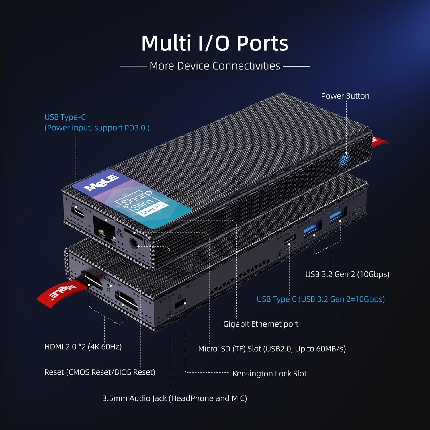 Mele PCG02 Pro Mini PC Stick Fanless Alder Lake N100 - immagine 2