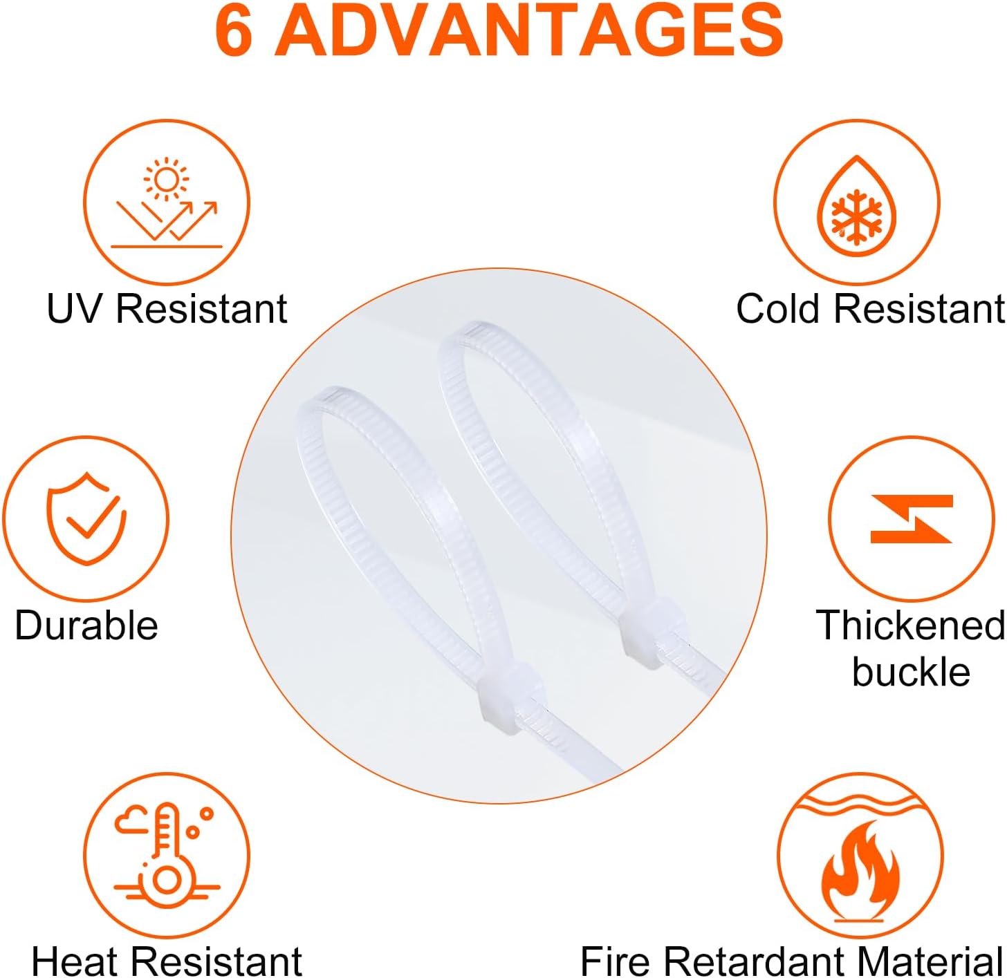 Dunsoo Fascette Plastica 1000 Pezzi - immagine 3