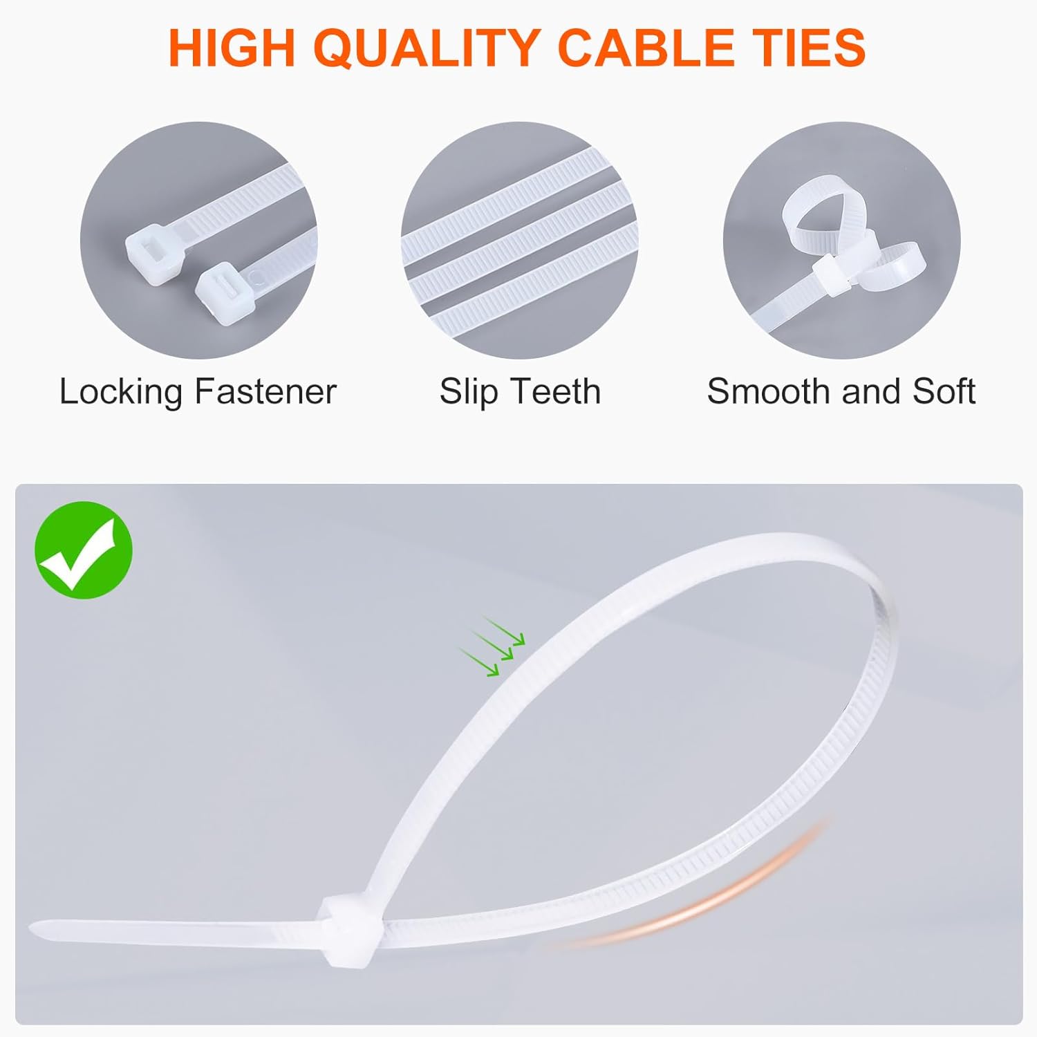 Dunsoo Fascette Plastica 1000 Pezzi - immagine 4