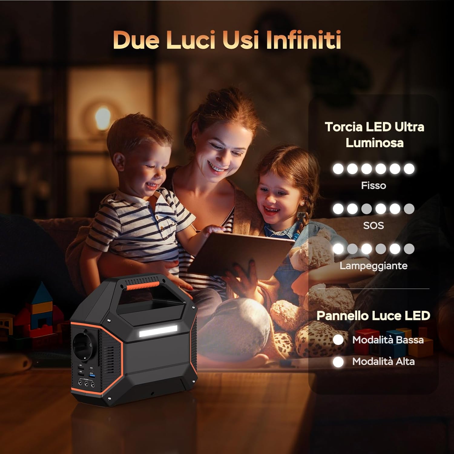 Marbero Generatore Portatile 99Wh 27.000mAh 150W - immagine 4