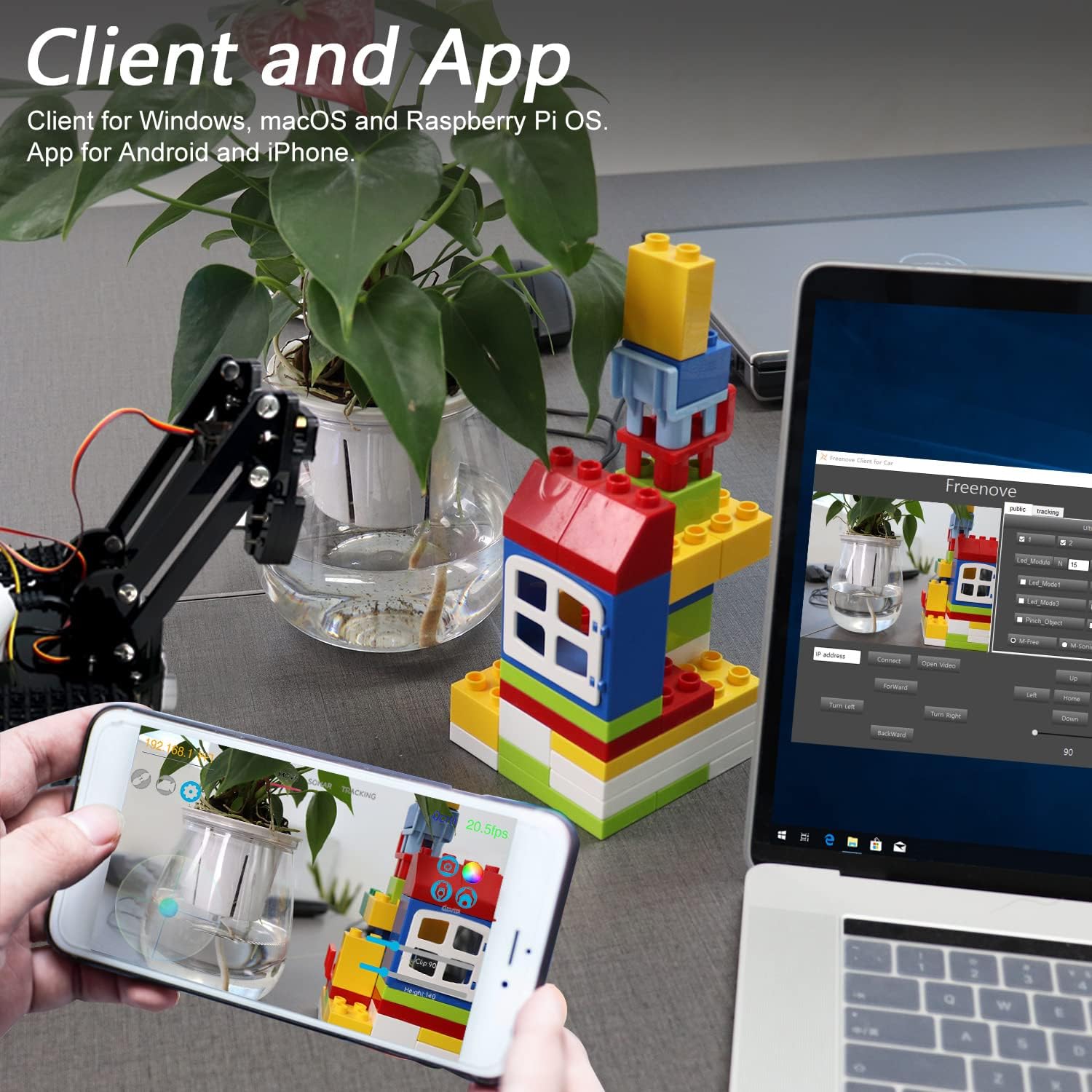 Freenove Tank Robot Kit per Raspberry Pi 4 B 3 B+ - immagine 5