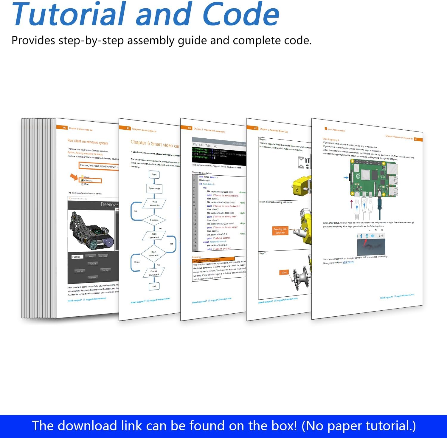 Freenove Tank Robot Kit per Raspberry Pi 4 B 3 B+ - immagine 6