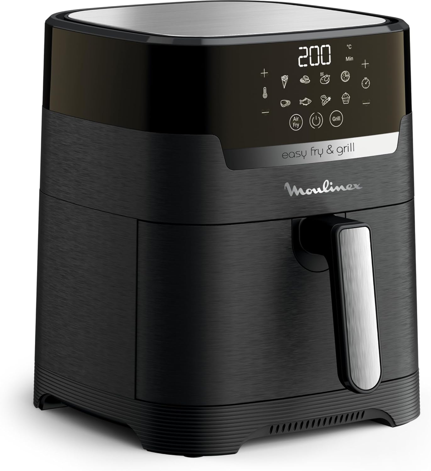 Moulinex Easy Fry & Grill - Friggitrice ad Aria 2 in 1, Nero