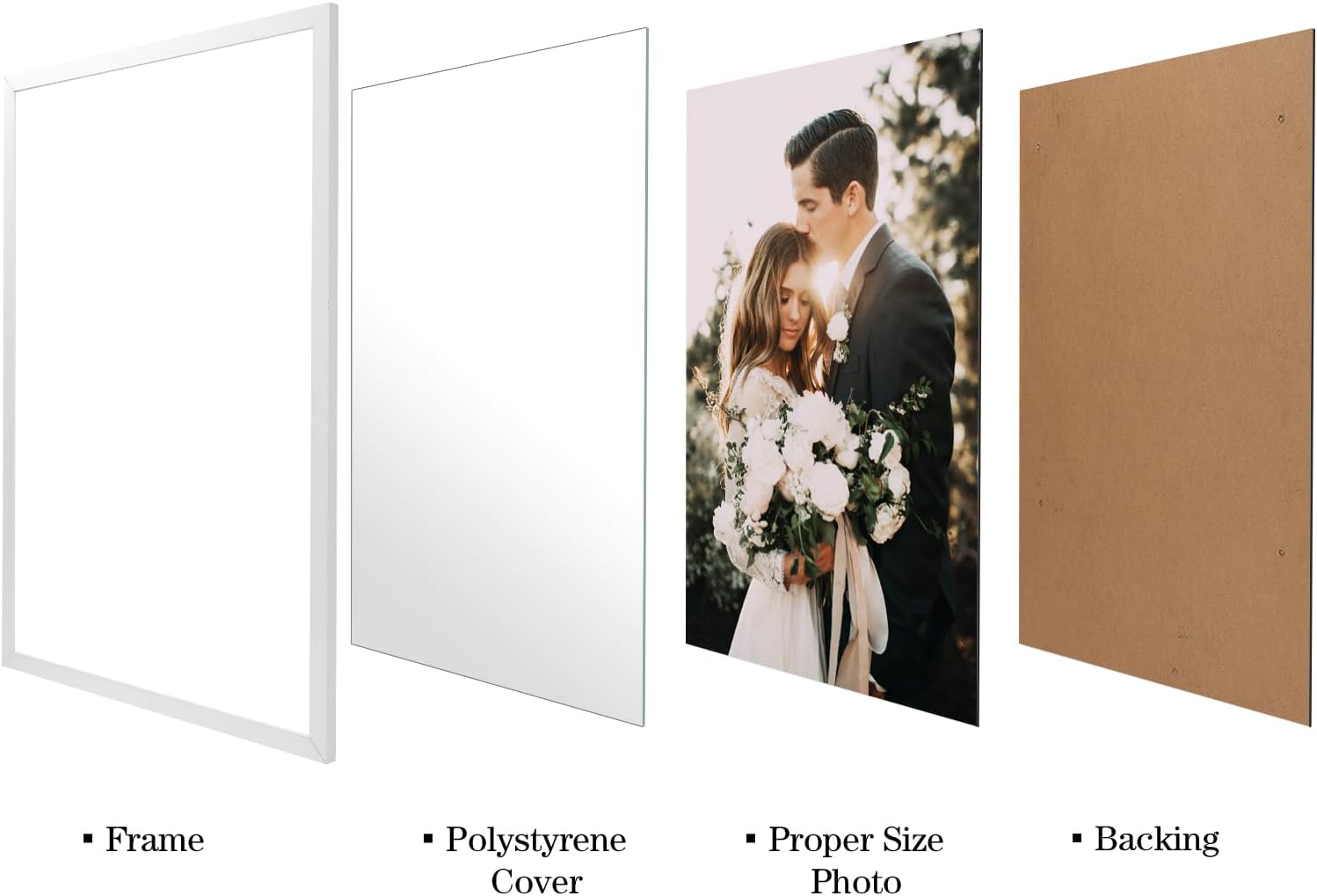 Giftgarden Cornice Bianca in Alluminio 50x70 - immagine 4