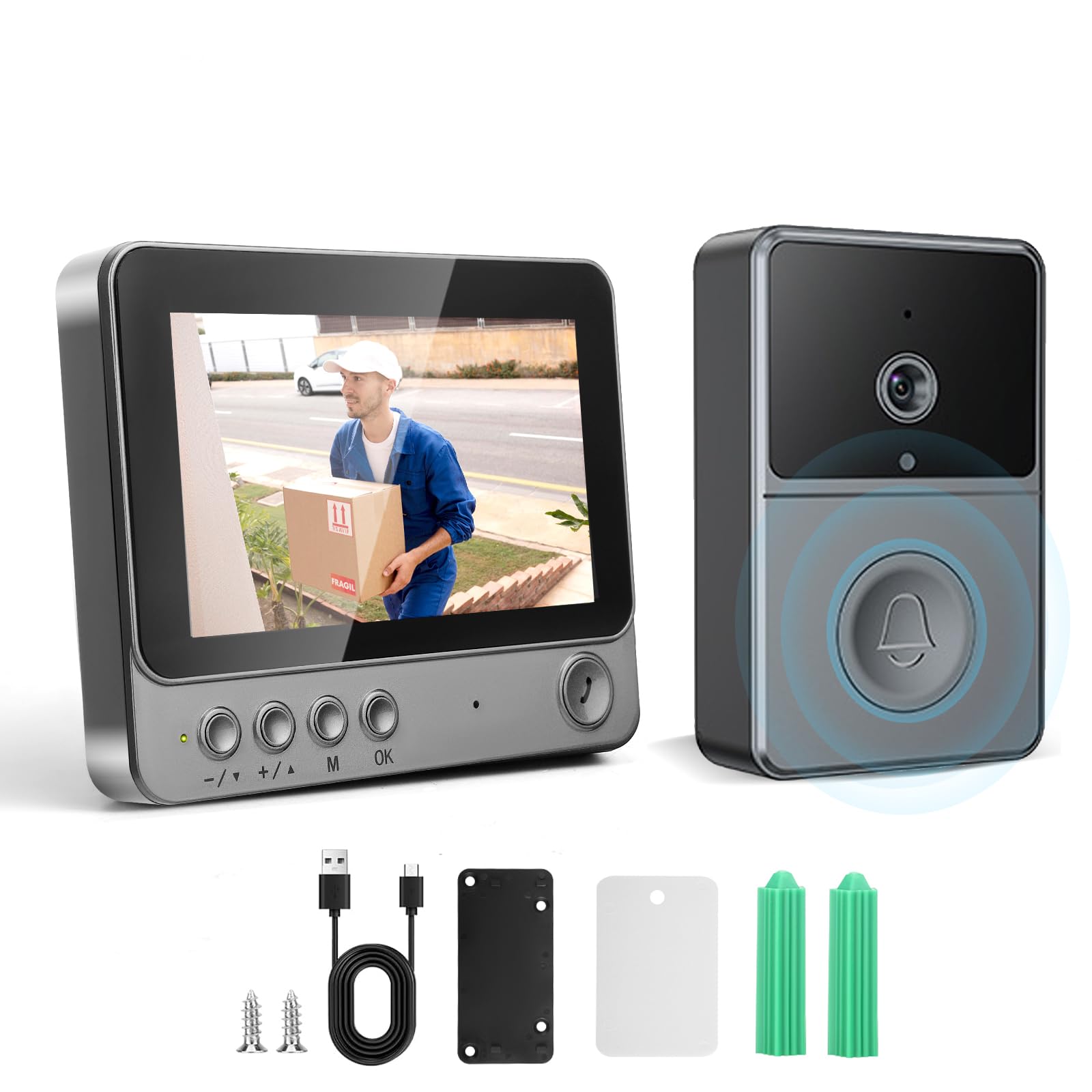 Campanello Wireless con Fotocamera 1080P HD