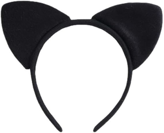 Fascia per Capellis con Orecchies di Gatto,Cerchietto per Capelli Con Orecchies,Cerchietti Capelli Orecchie,Gatto Fascia Capelli Copricapo per Halloween Carnevale Decorazioni,Mascherata Cosplay
