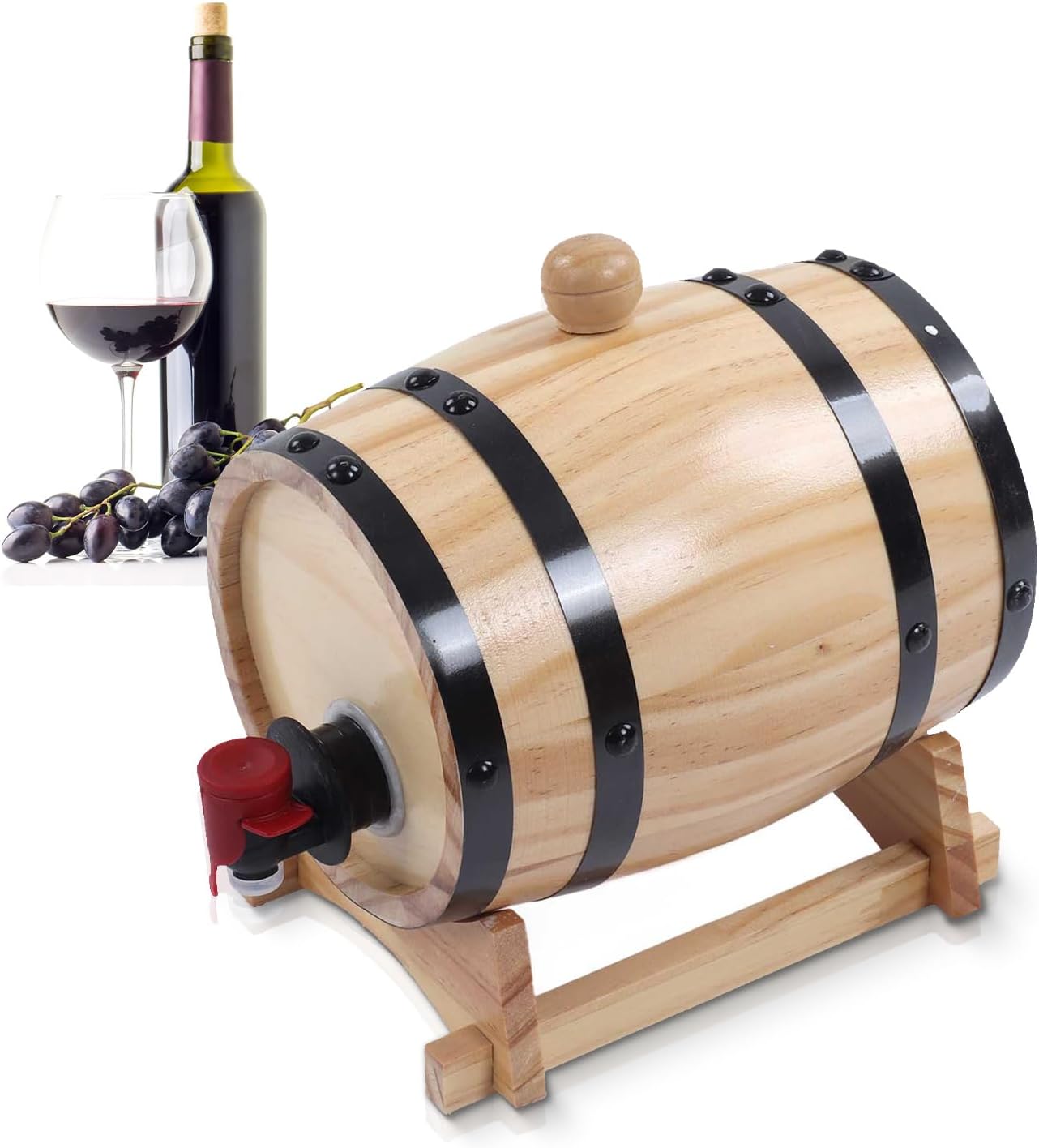 Tissting Botte per Vino in Legno 5L con Rubinetto - immagine 1