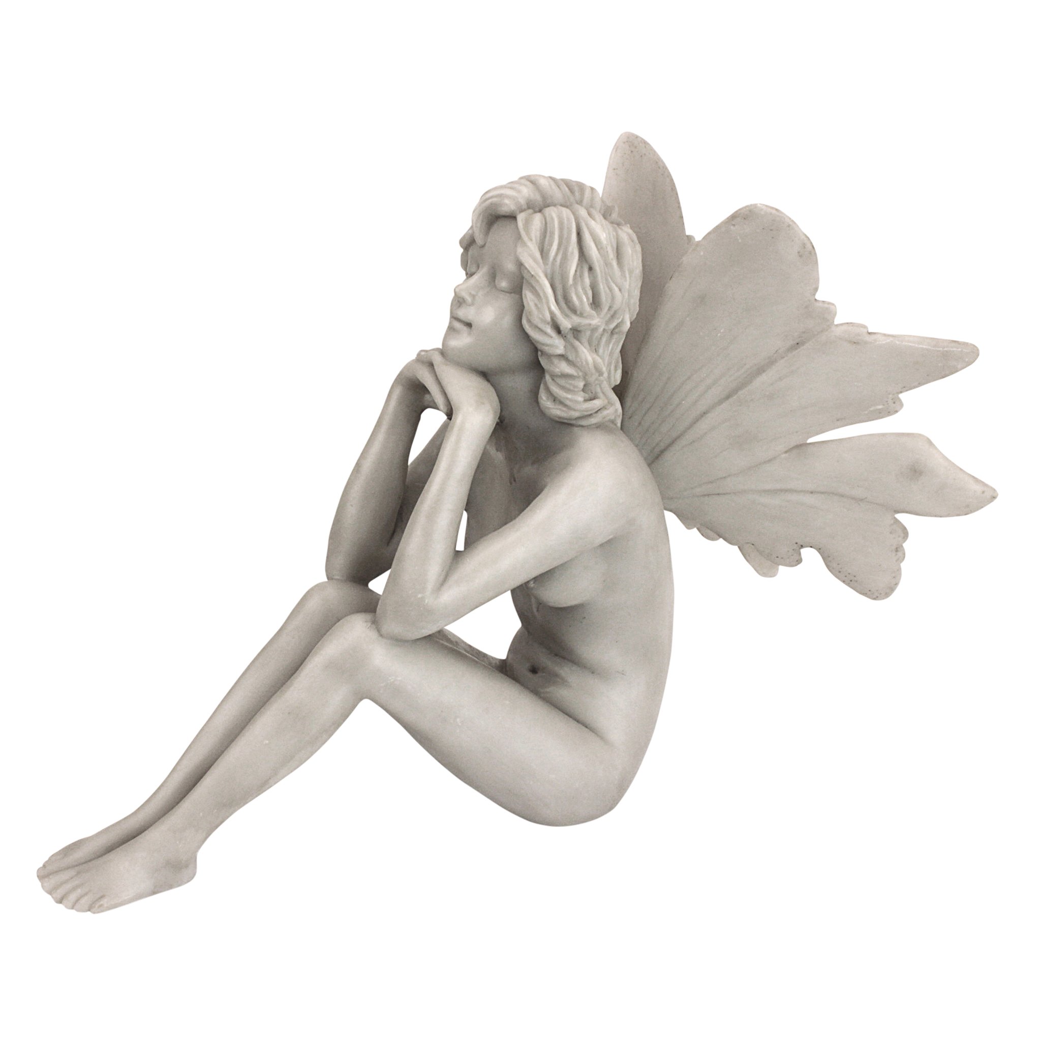 Design Toscano PD1546 - Statua Fata Meditabonda, off Bianco