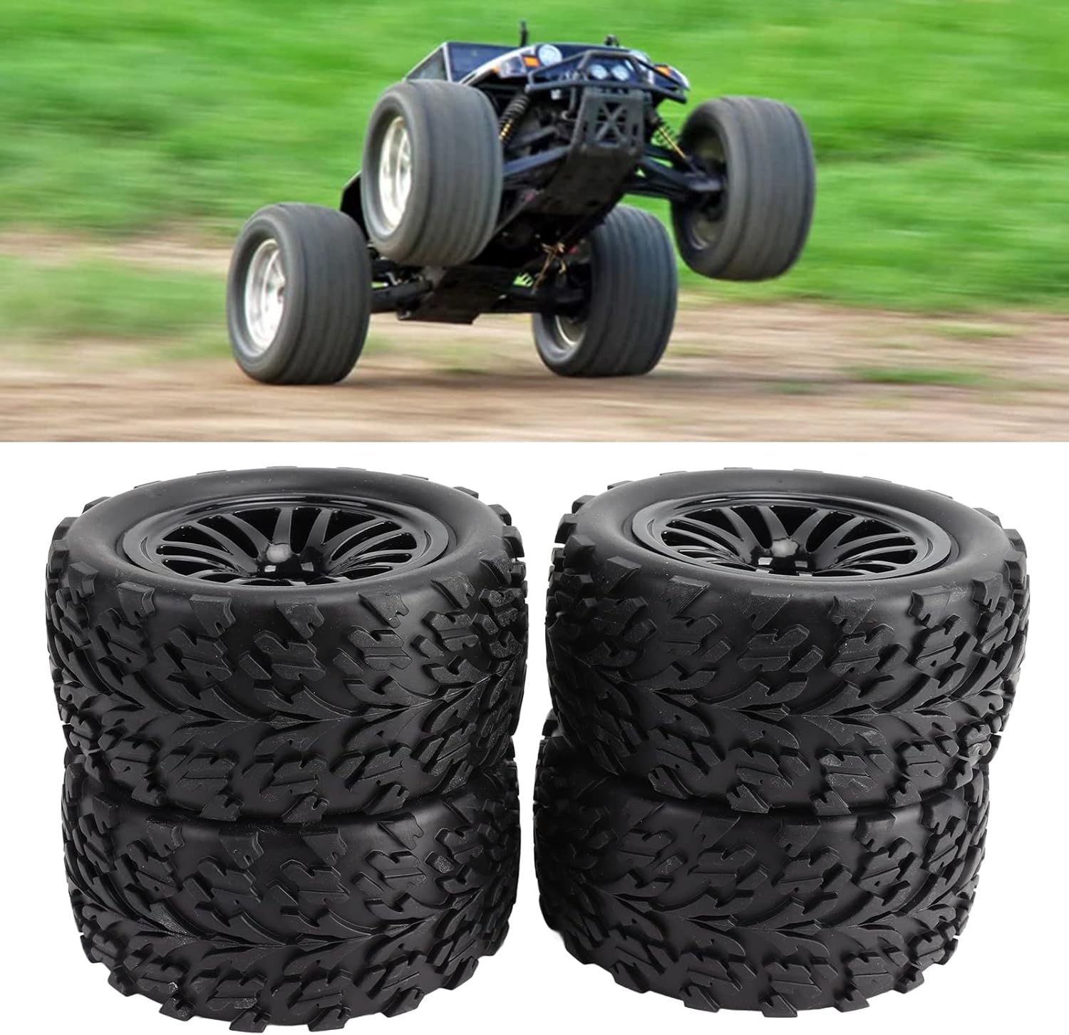 Pilipane 4PCS RC Pneumatici 12mm Hex Off Road per Camion 1/10 - immagine 4