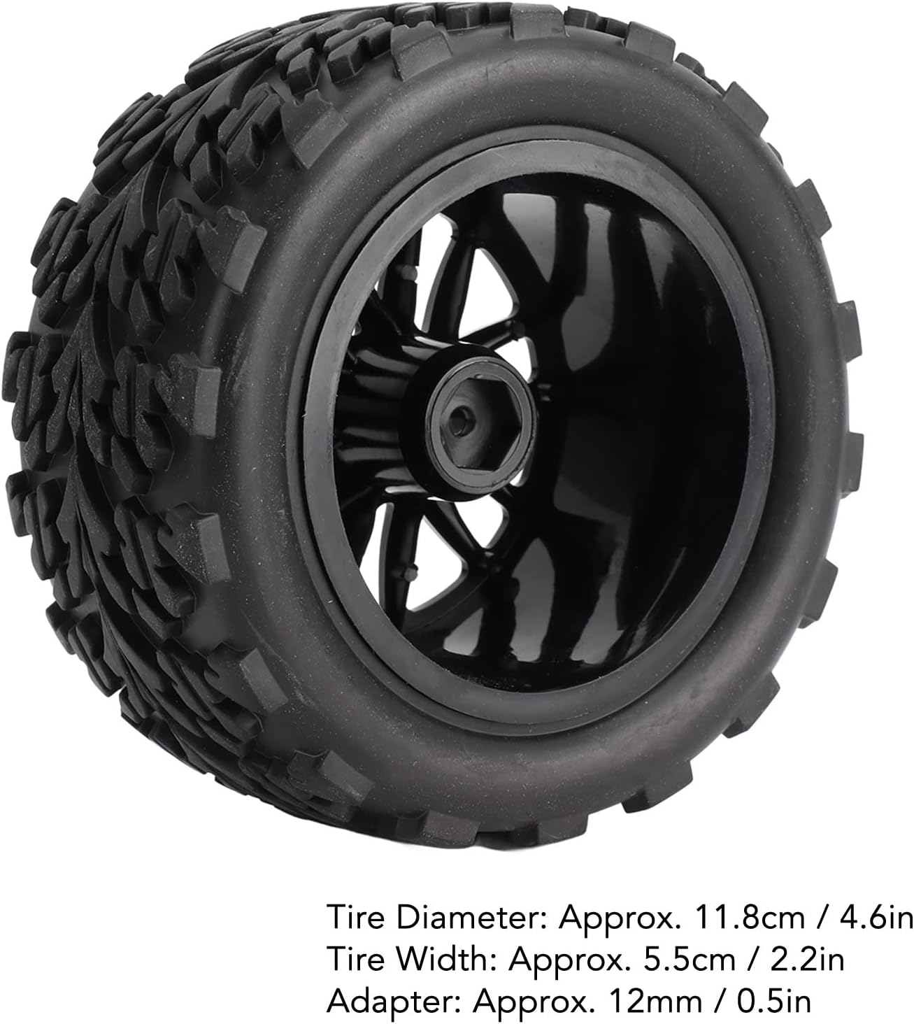 Pilipane 4PCS RC Pneumatici 12mm Hex Off Road per Camion 1/10 - immagine 5