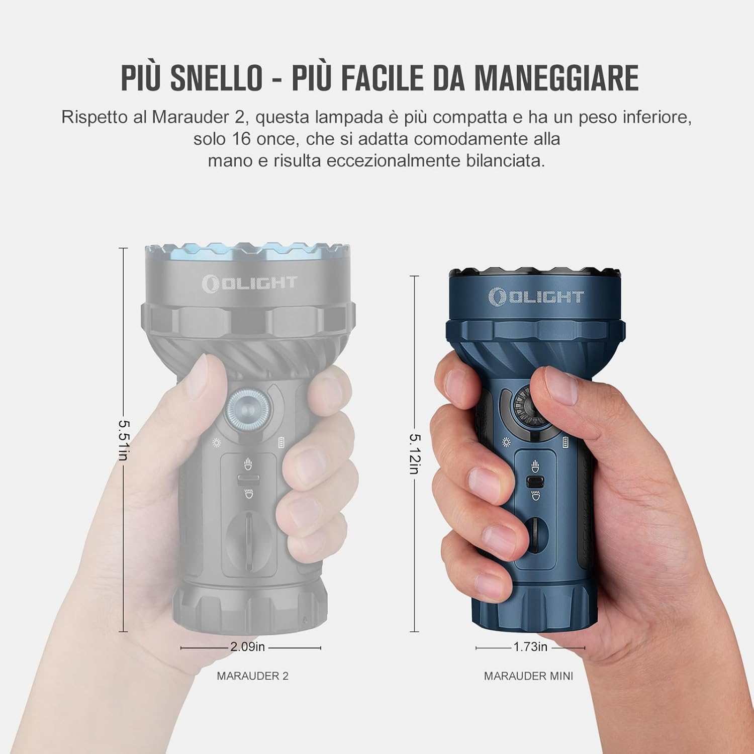 OLIGHT Marauder Mini Torcia LED Professionale 7000 Lumen - immagine 5