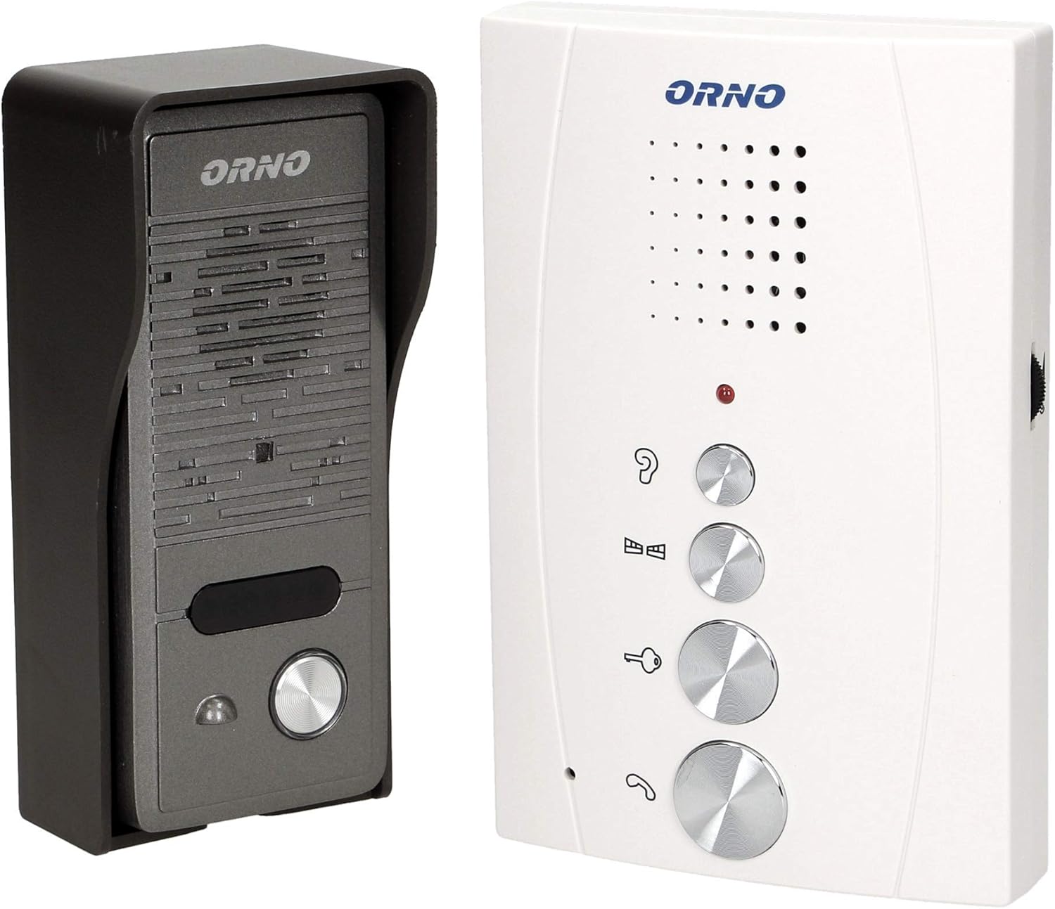 ELUVIO Kit Citofono a 4 Fili Senza Cornetta Bianco