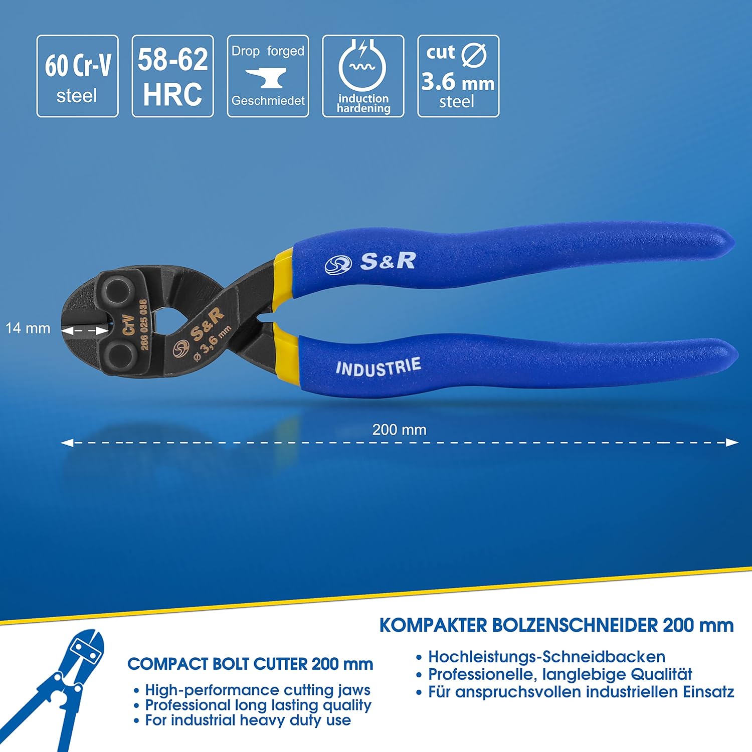 S&R Tagliabulloni Tronchesi Professionali 20 cm - immagine 2