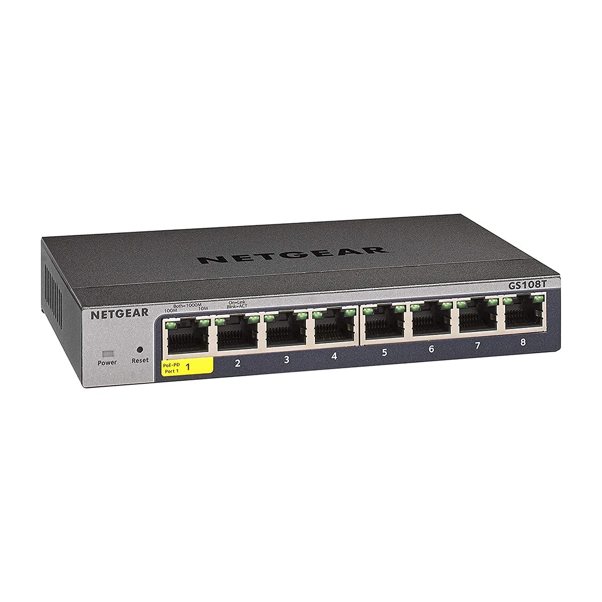 Netgear GS108T - Switch Ethernet Smart 8 Porte Gigabit