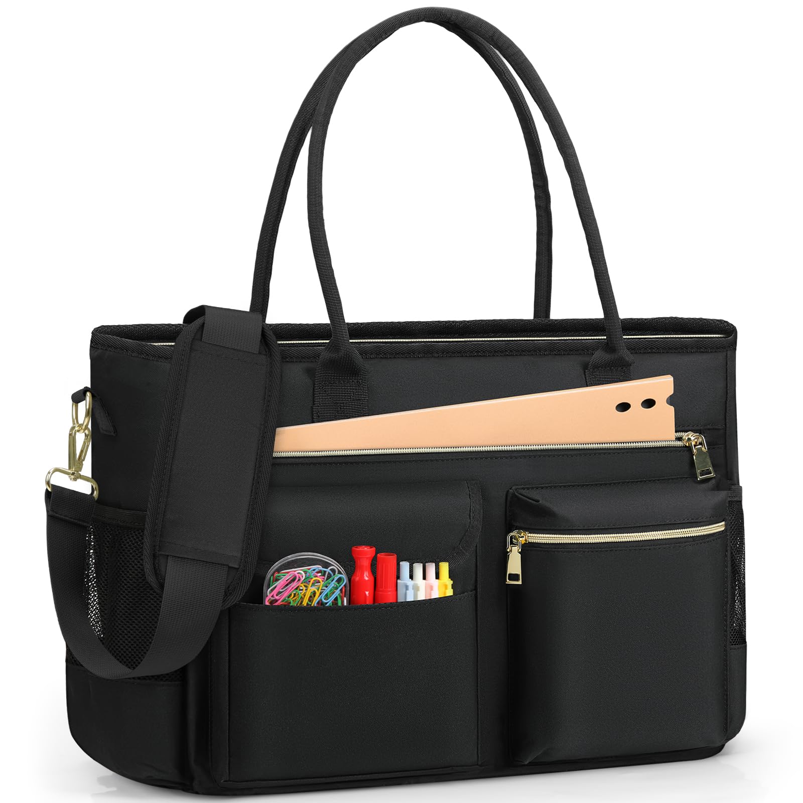 RAINSMORE Borsa Tote Laptop Donna 15,6 pollici Borsa per Insegnante