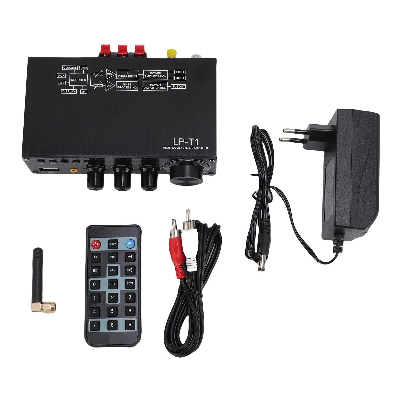 Topiky Amplificatore Stereo AV 2.1 Canali