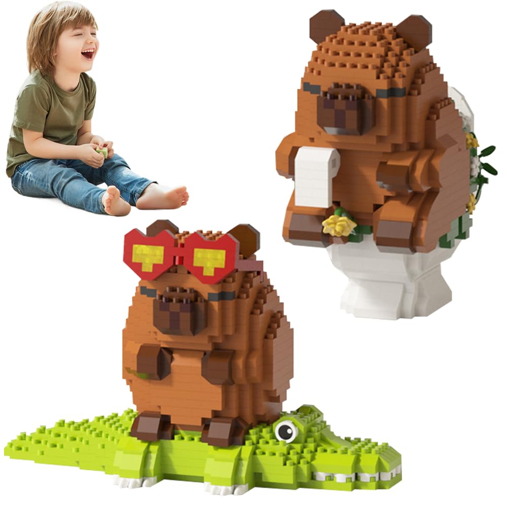 Capybara, set di 2 Blocchi da Costruzione Capybara con manuale (lingua ...