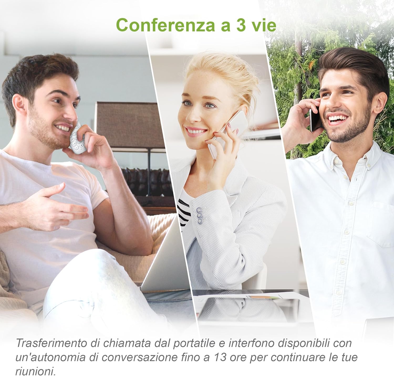 Vtech CS1501 Telefono Cordless Casa Duo, Bianco - immagine 4