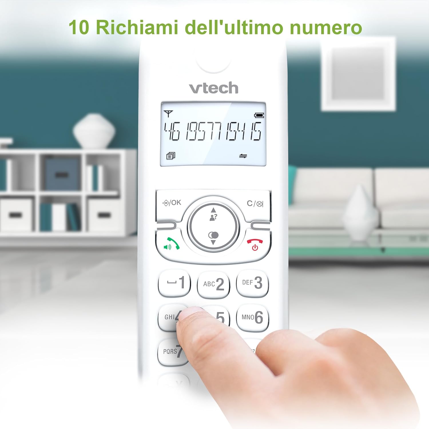 Vtech CS1501 Telefono Cordless Casa Duo, Bianco - immagine 7