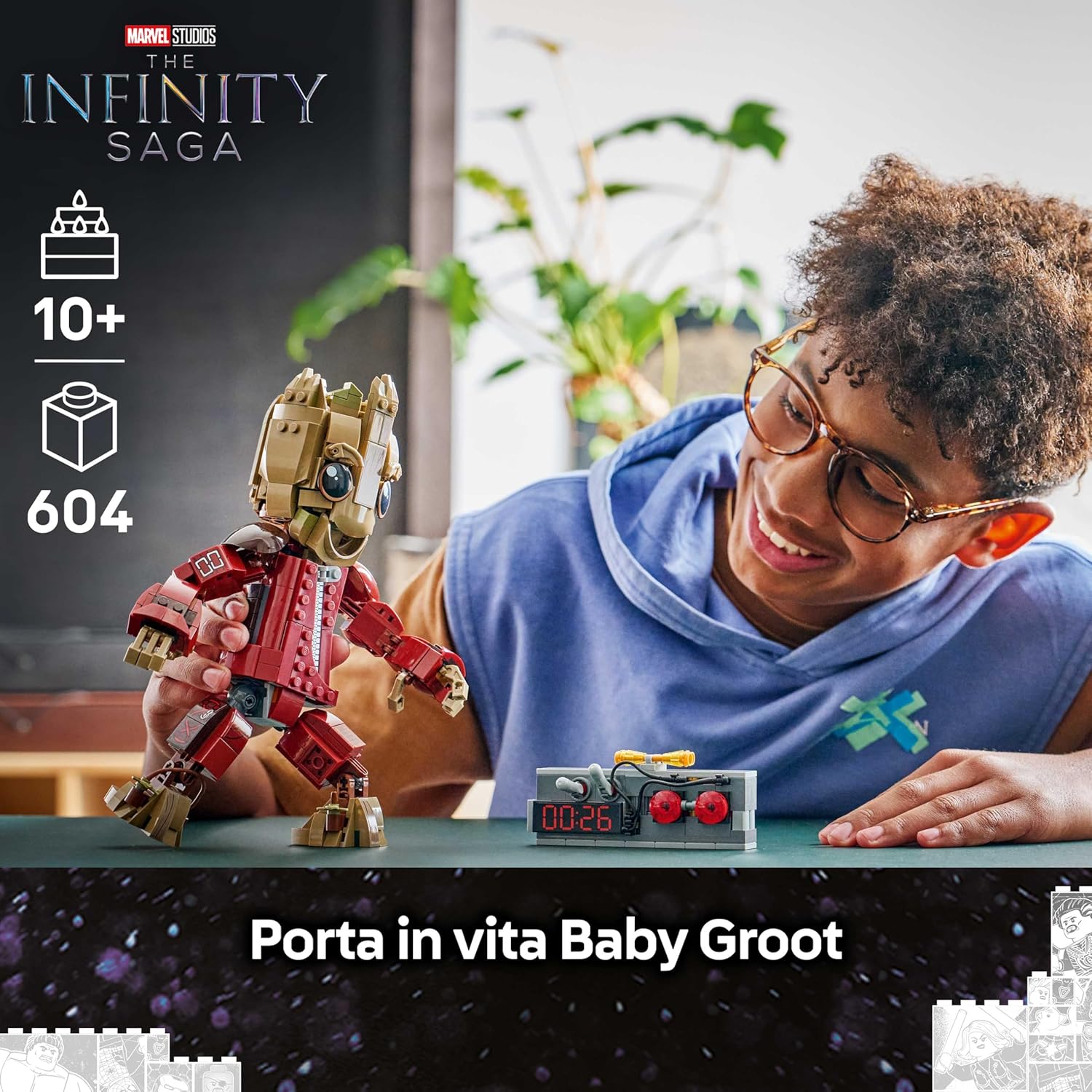 Lego Marvel Groot in Tuta da Ravager 76341 - immagine 2