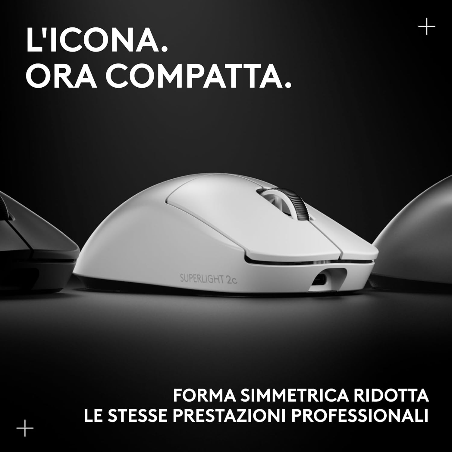 Logitech G PRO X SUPERLIGHT 2c - Mouse Gaming Wireless, Bianco - immagine 3
