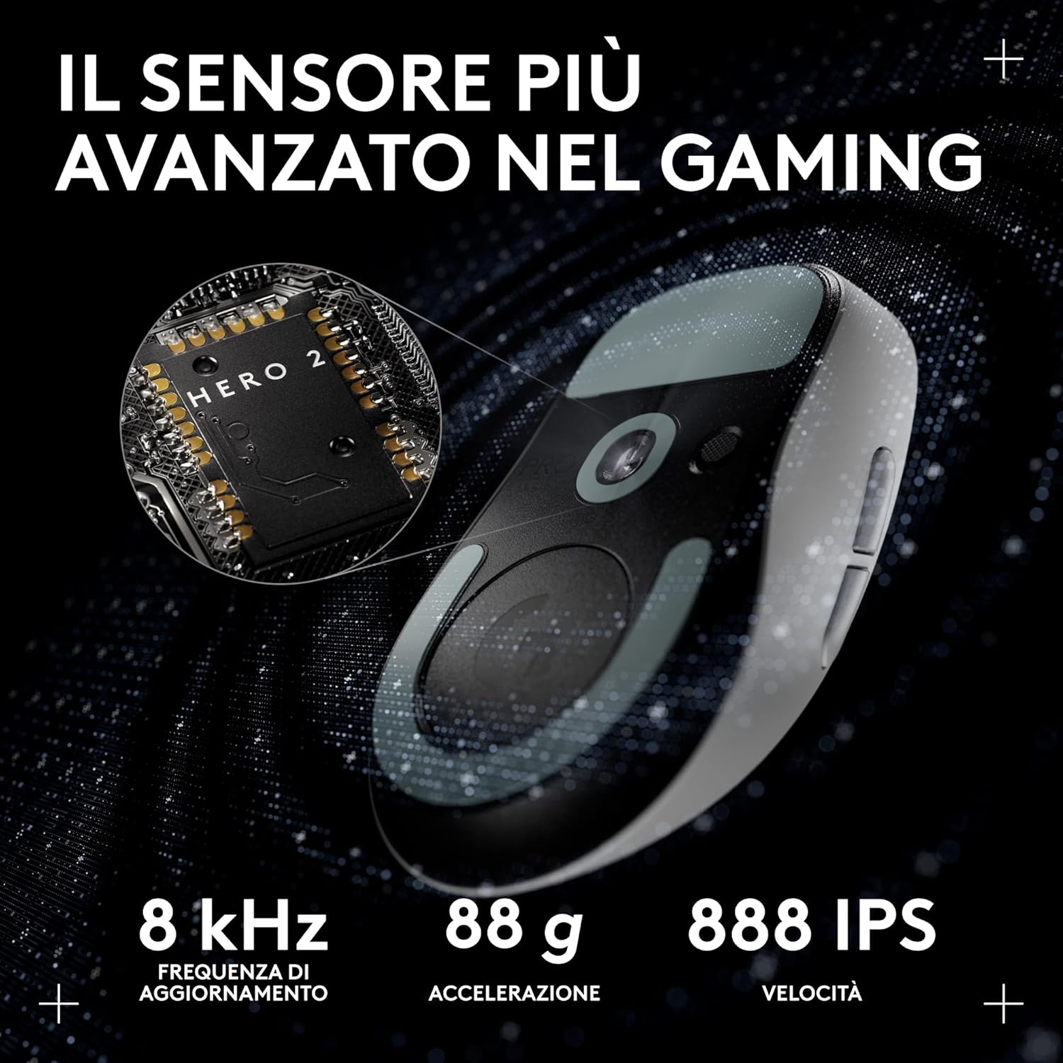 Logitech G PRO X SUPERLIGHT 2c - Mouse Gaming Wireless, Bianco - immagine 5