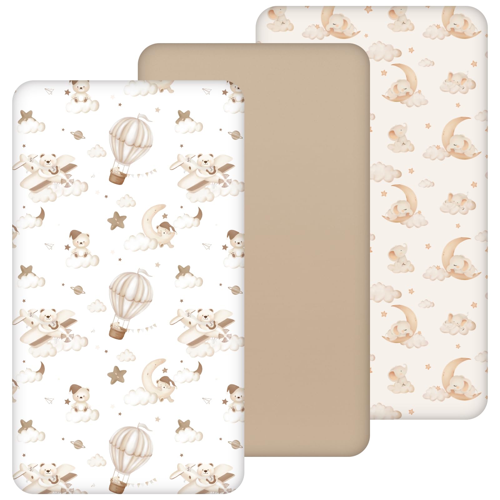 Lenzuola per Lettino 140x70cm in Microfibra (3 Pezzi)