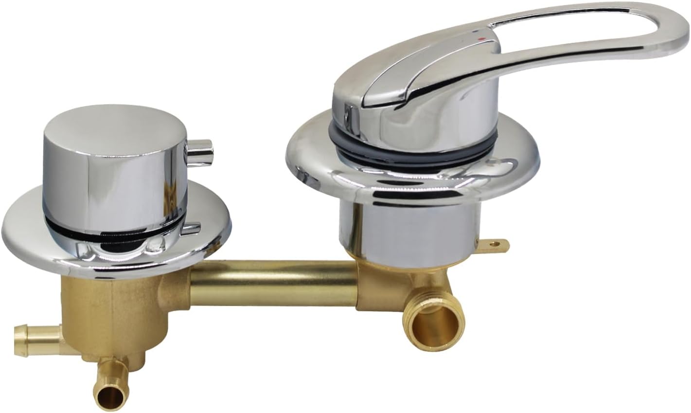 Miscelatore Doccia Incasso con Deviatore, Ottone Cromato - immagine 1