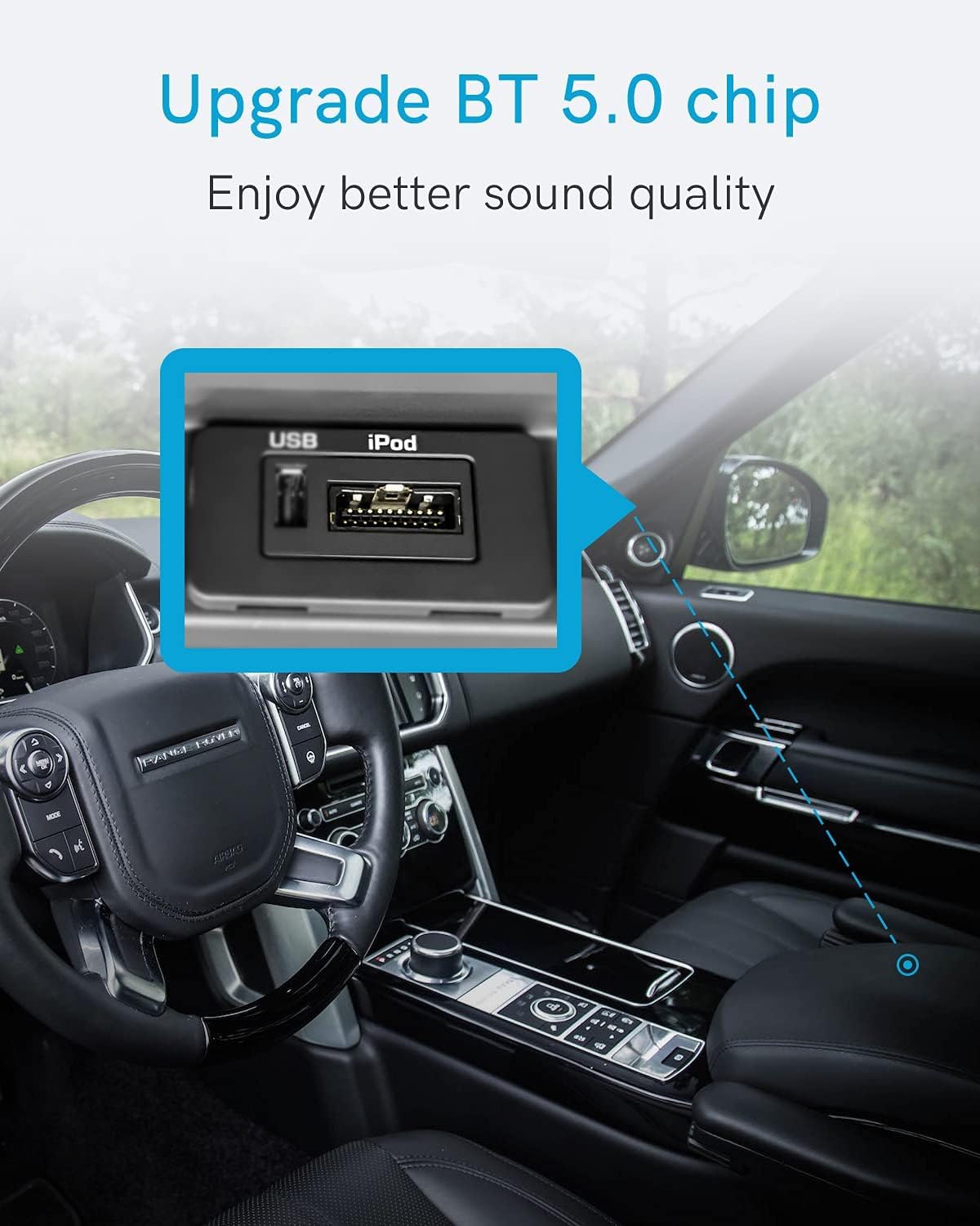 Adattatore Bluetooth 5.0 per Auto con Cavo iPod - immagine 4