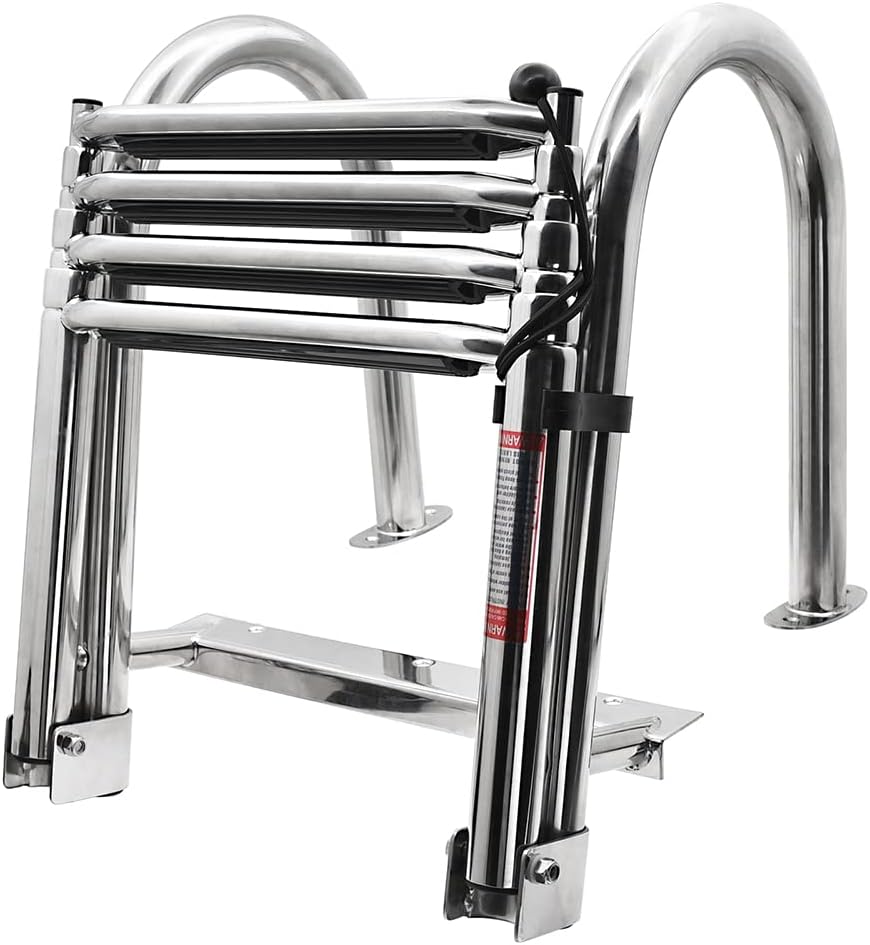 Geloo Scaletta per Piscina 4 Gradini Antiscivolo