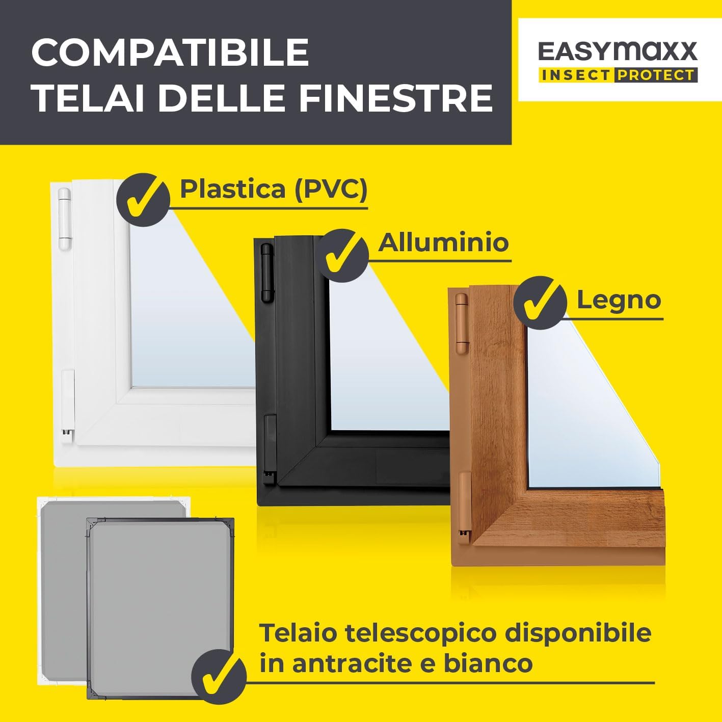 EASYmaxx Insect Protect - Zanzariera Telescopica - immagine 5