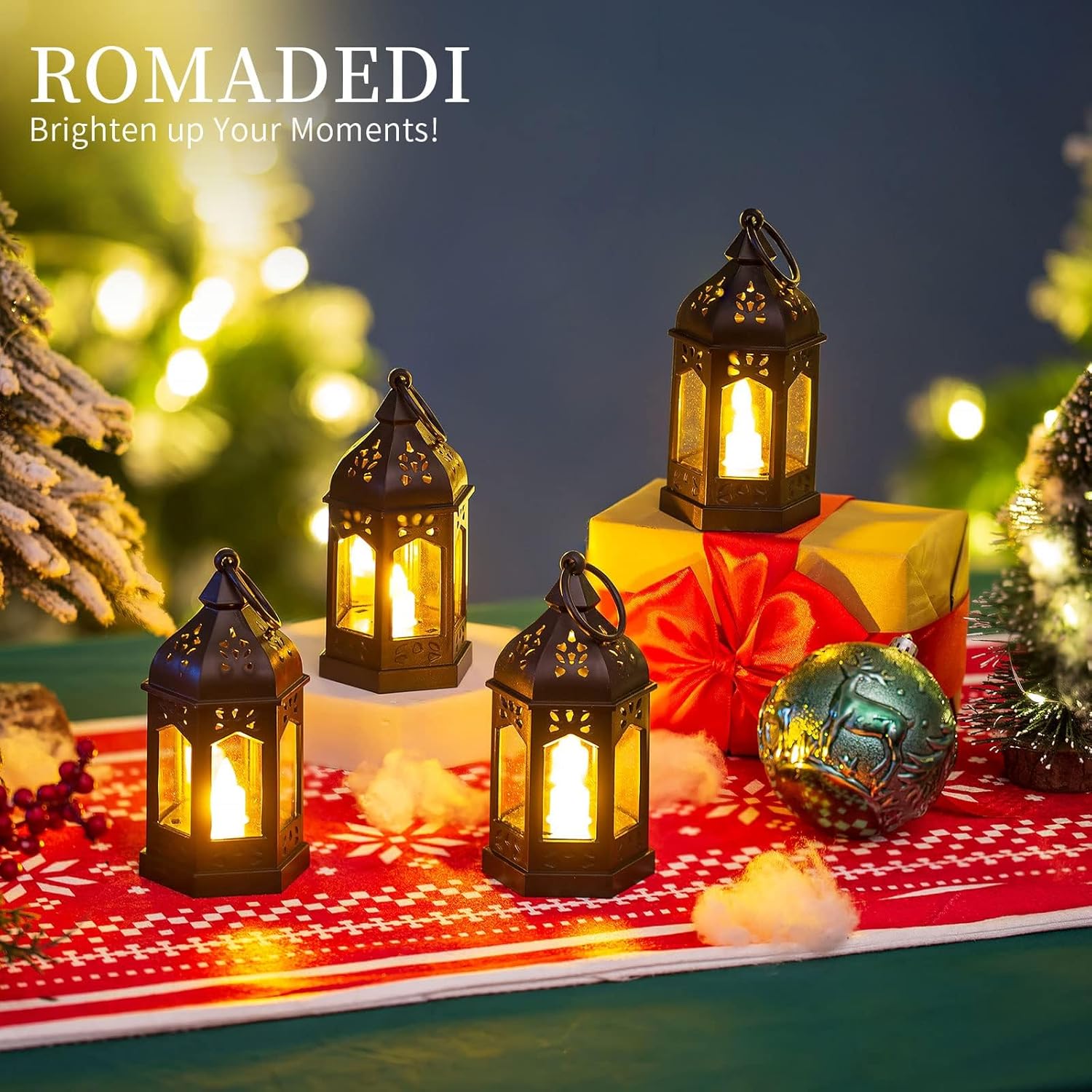 Romadedi Lanterna Nera per Halloween - Set 20 Mini Lanterne - immagine 2