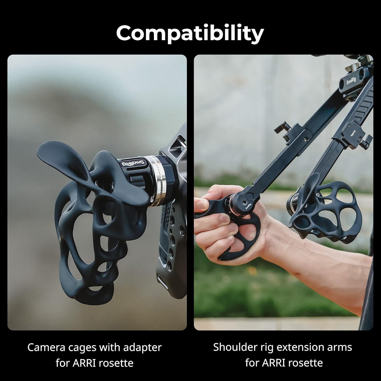 Smallrig Maniglia Cava Rotante 360° per Rosette ARRI - immagine 5