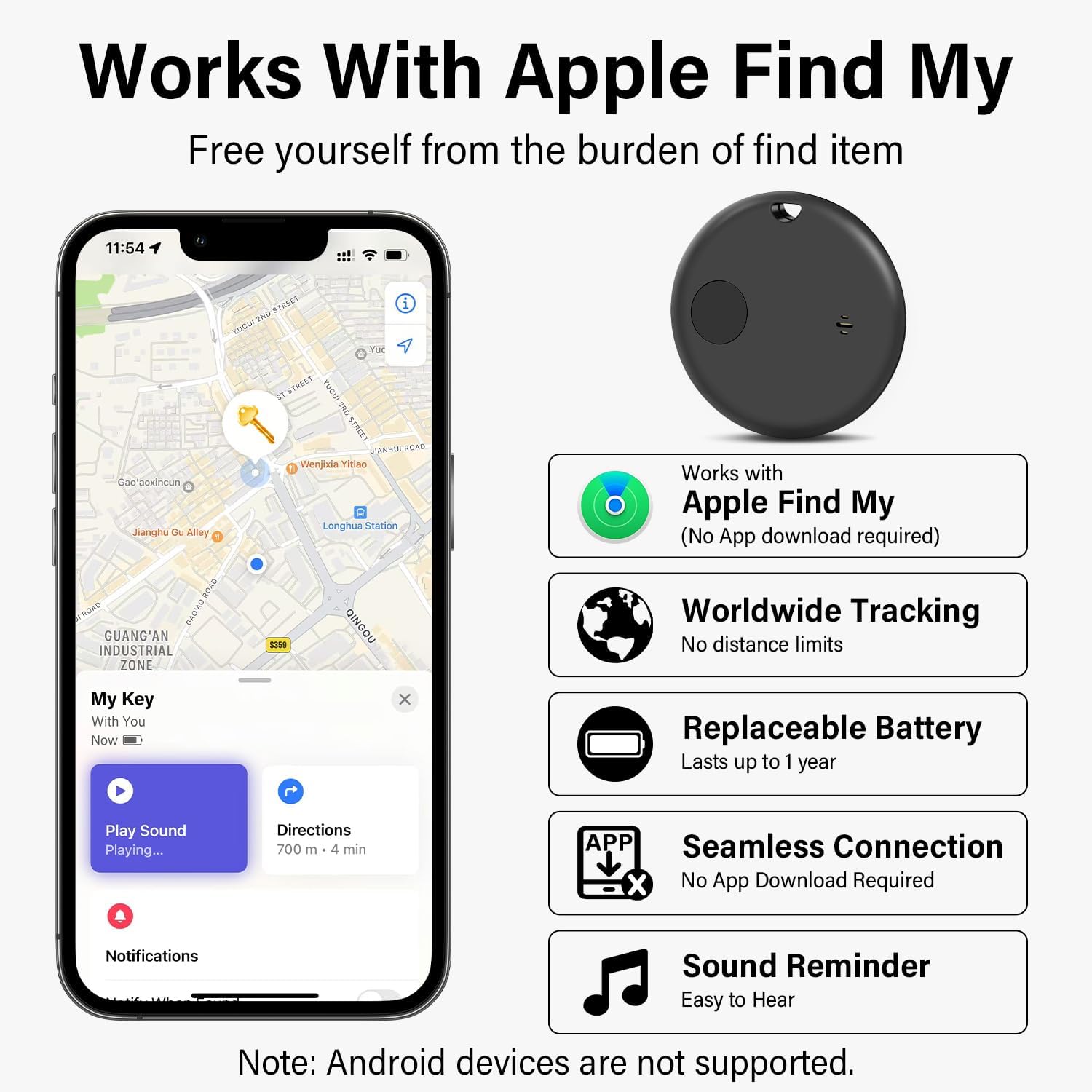 Pohicoo Air Tag Tracker 4 pezzi - immagine 2