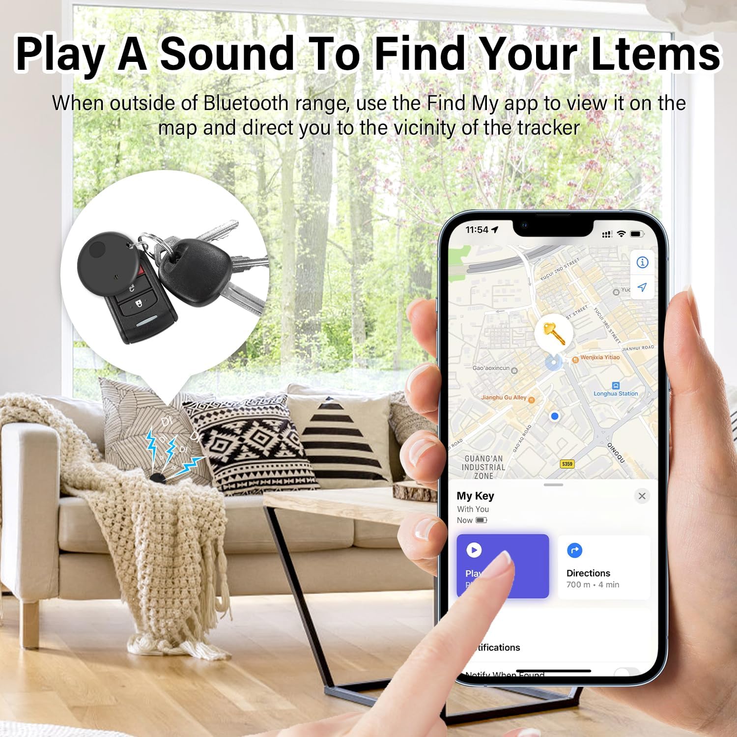 Pohicoo Air Tag Tracker 4 pezzi - immagine 3